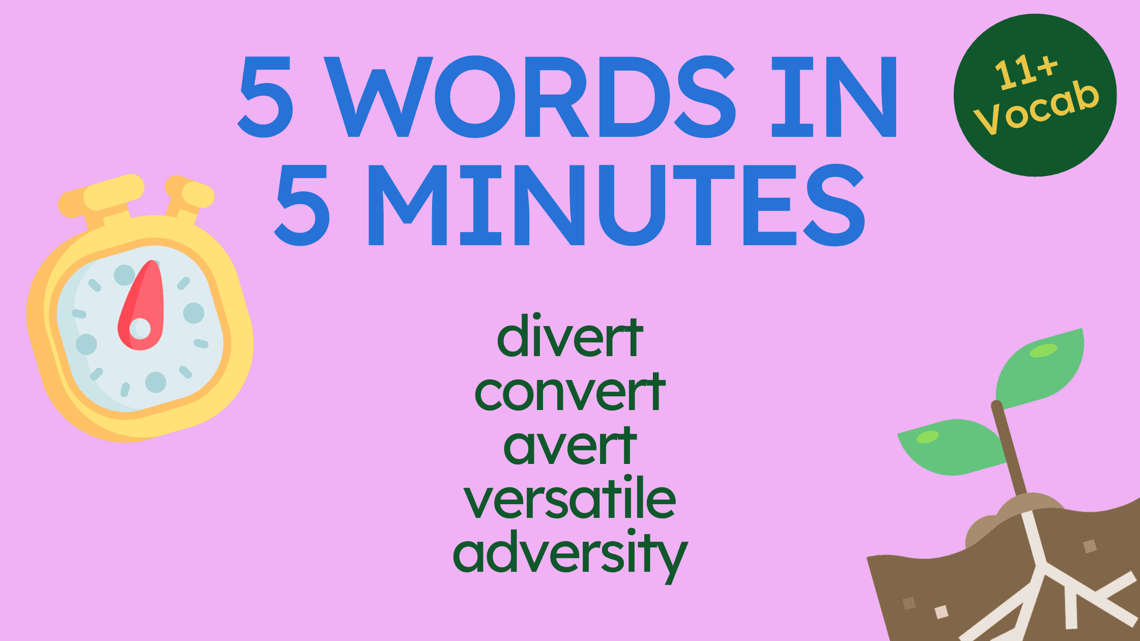 Learn about -vert words